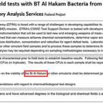1 Pentagon Field test Hakam Bacteria