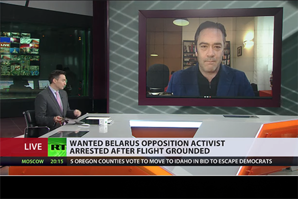 Belarus Journalist Arrested After RyanAir Flight Forced to Land - 21WIRE.TV